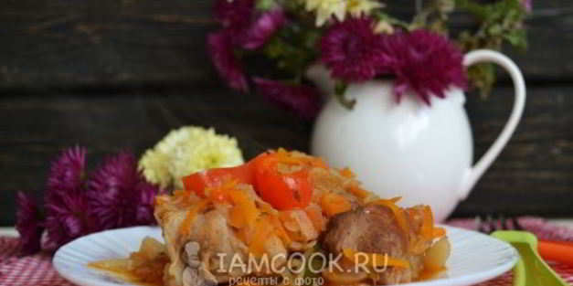 рагу овощное с мясом в мультиварке