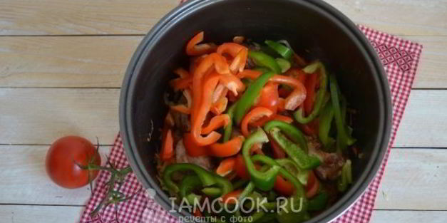 рагу овощное с мясом в мультиварке