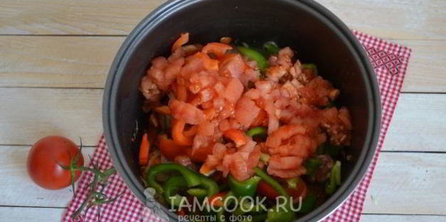 рагу овощное с мясом в мультиварке