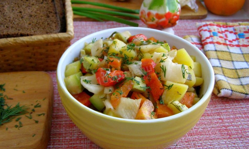 Рецепт рагу с капустой в мультиварке