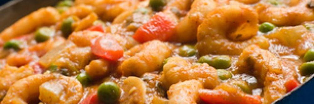 Рагу с креветками