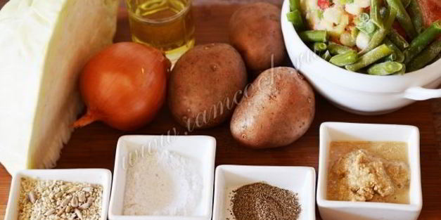 рагу с кунжутной пастой