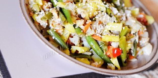 рагу с кунжутной пастой