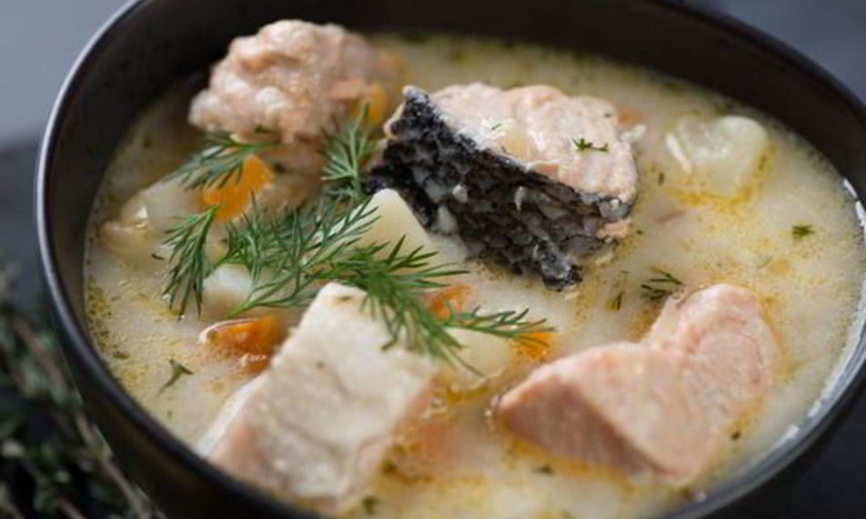 Рецепт рагу с лососем и треской