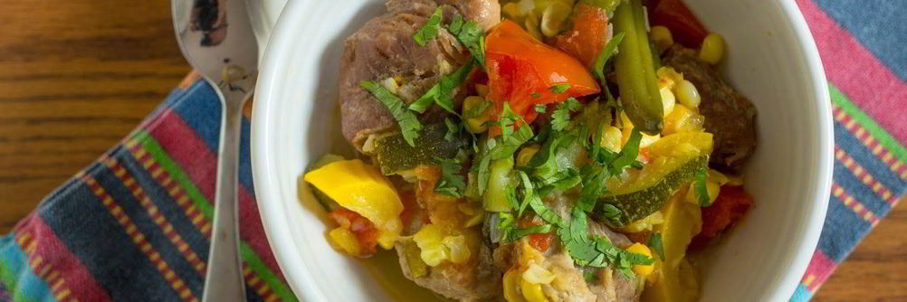 Рагу со свининой и кабачками
