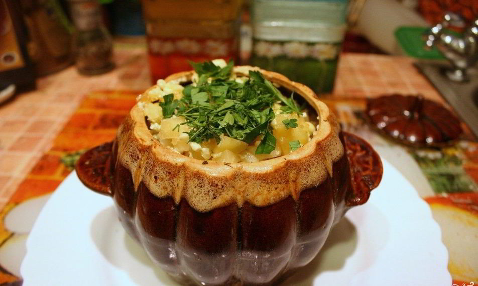 Рецепт рагу в горшочках с курицей