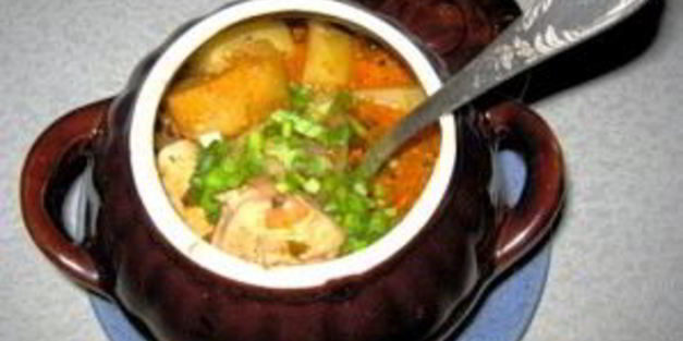рагу в горшочках с курицей