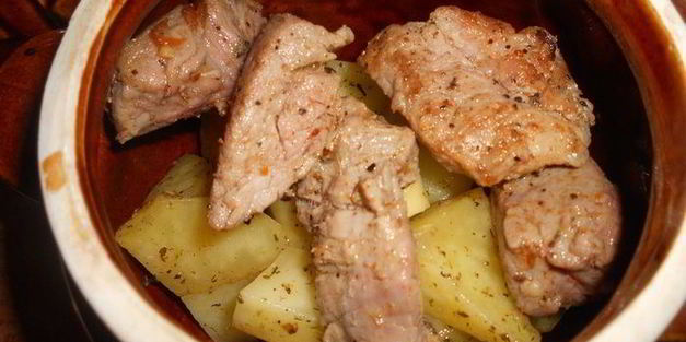 рагу в горшочке с грибами шиитаке