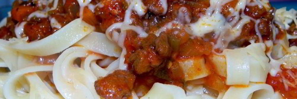 Тальятелле с рагу