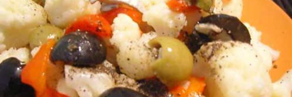 Цветная капуста с овощным рагу