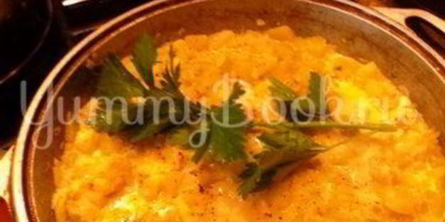 зеленое рагу в сливочном соусе