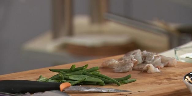 рисовая лапша с креветками