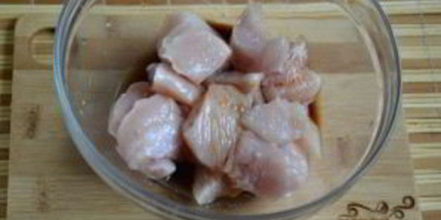 рисовая лапша с курицей