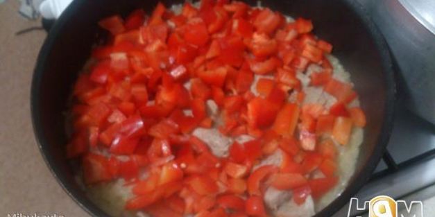 рисовая лапша с мясом