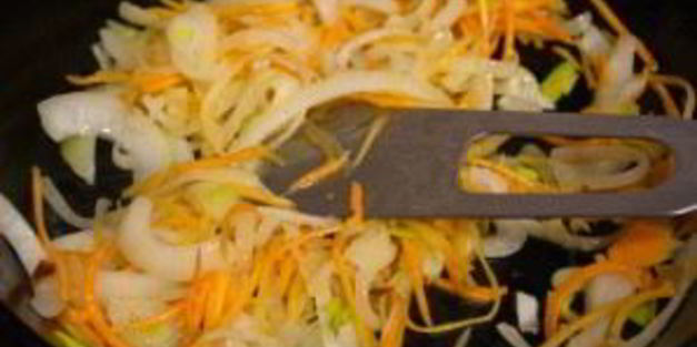 рисовая лапша с овощами