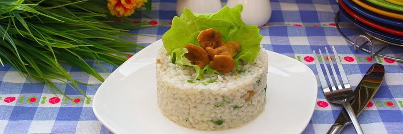 Ризотто с лисичками