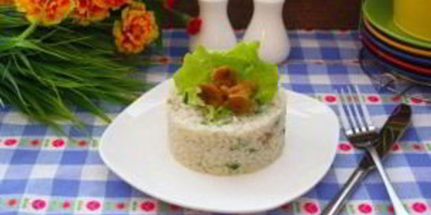 ризотто с лисичками