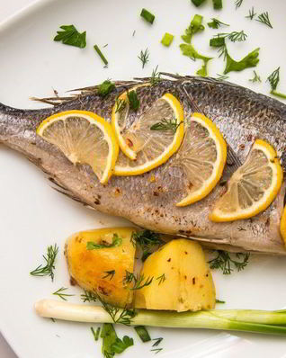 Дорада с лимоном