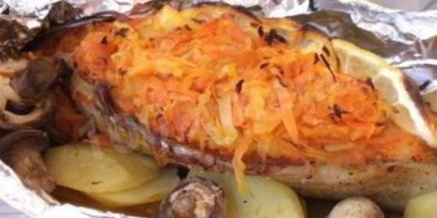 фаршированная скумбрия запеченная в духовке