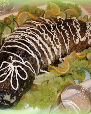 Фаршированный толстолобик в духовке запеченный