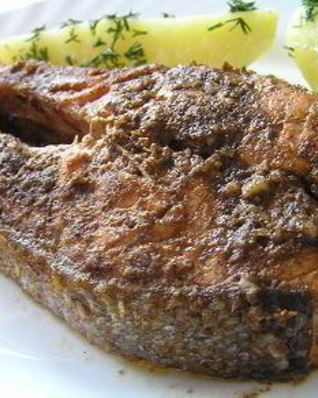 Форель по-индийски с картофелем