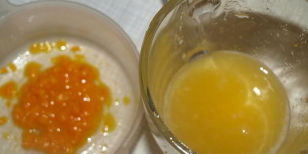 форель с апельсиново-базиликовым соусом и орехами