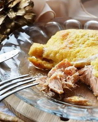 Горбуша под сыром