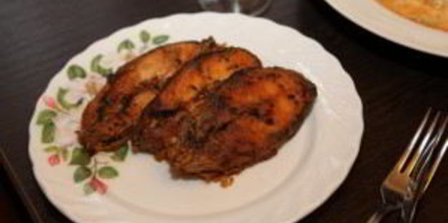 горбуша в сливочно-чесночном соусе