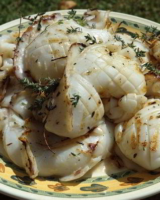 Кальмары на гриле