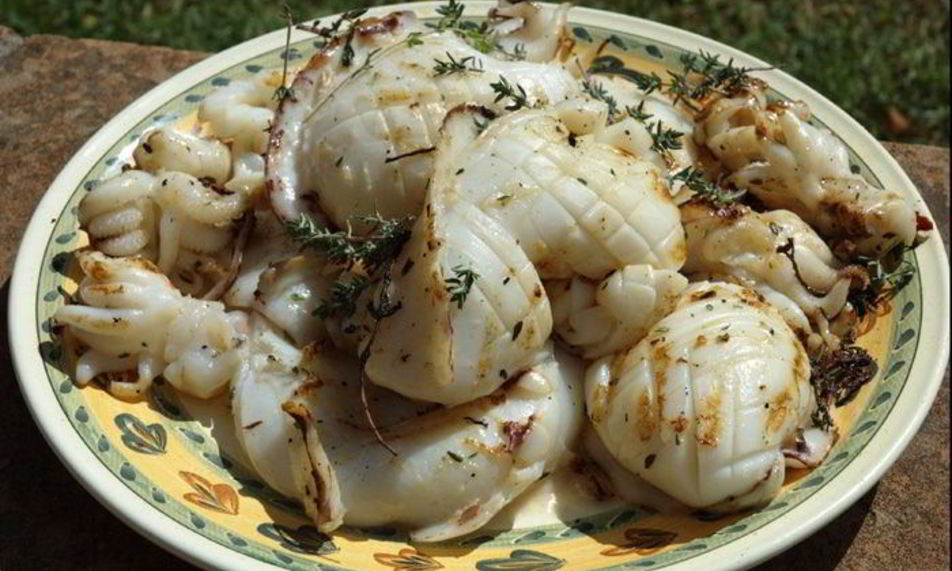 Рецепт кальмары на гриле