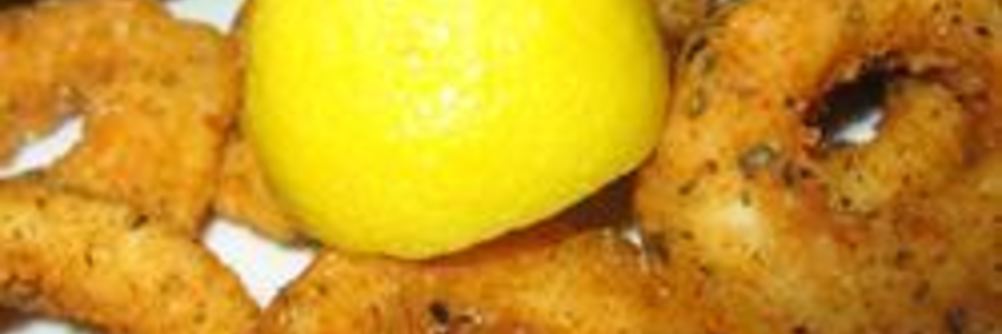 Кальмары жаренные во фритюре