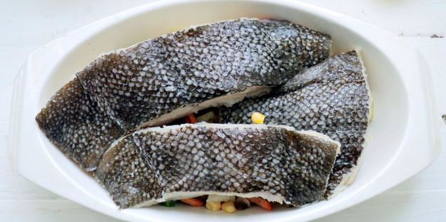 камбала с овощами