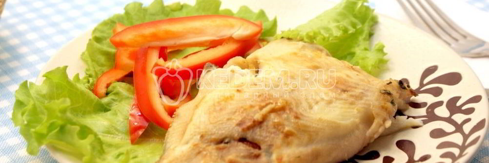 Камбала с сыром фета