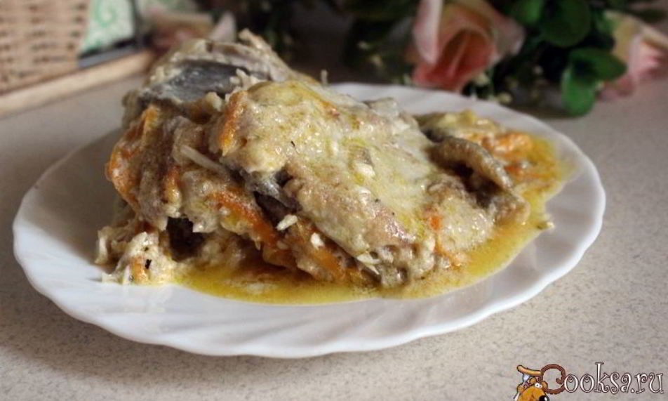 Рецепт камбала в сметане