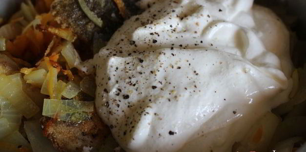 камбала в сметане