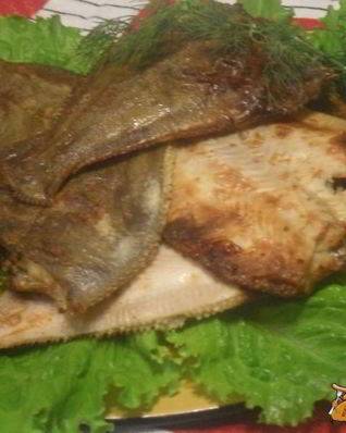 Камбала, запеченная в аэрогриле