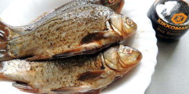 карась на гриле