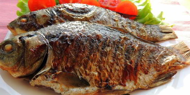 карась на гриле