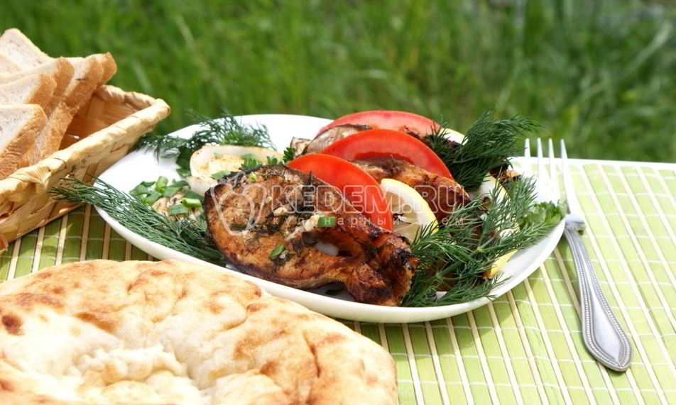 Рецепт кета на гриле
