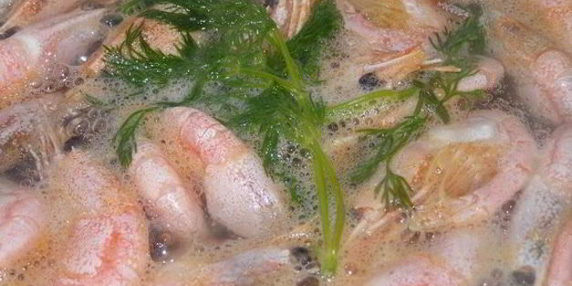 креветки с грейпфрутом и авокадо