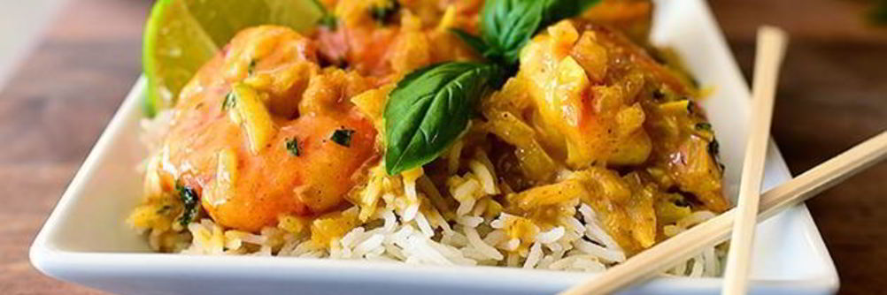 Креветки в кокосовом молоке