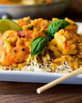 Креветки в кокосовом молоке