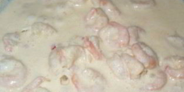 креветки в сырно-чесночном соусе