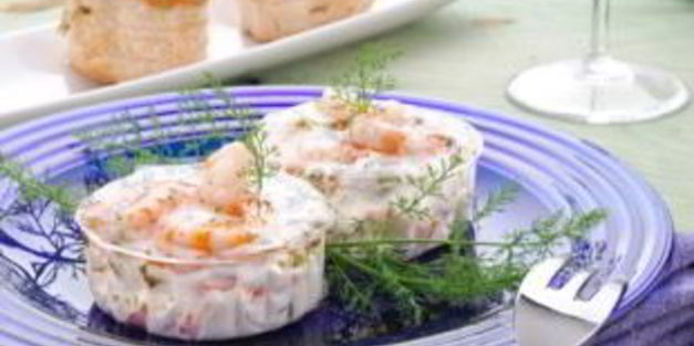 креветки в сырно-чесночном соусе