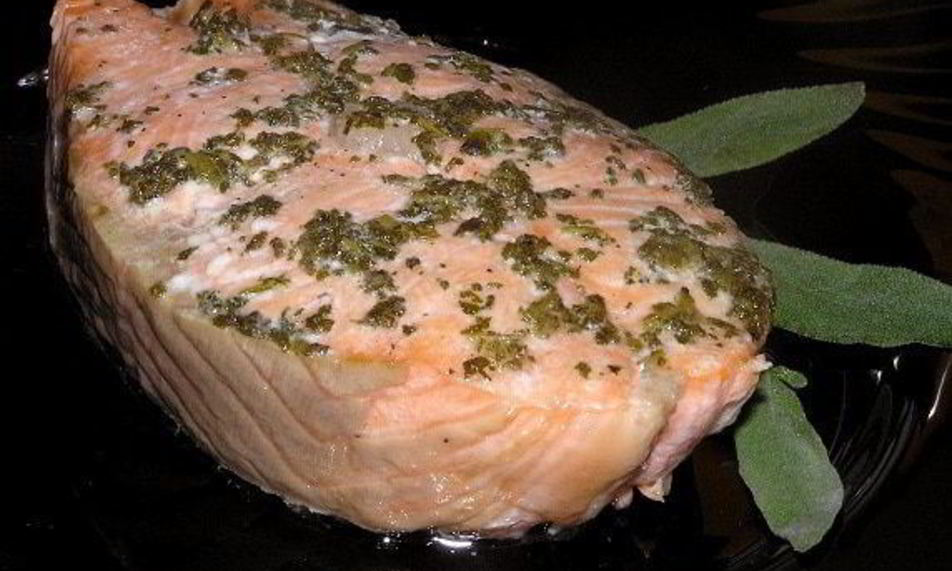 Рецепт лосось c шалфеем