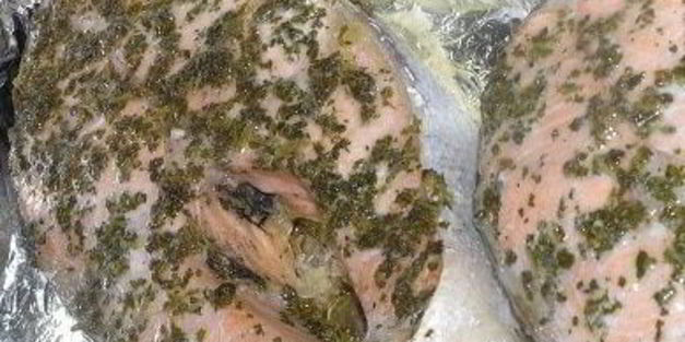 лосось c шалфеем