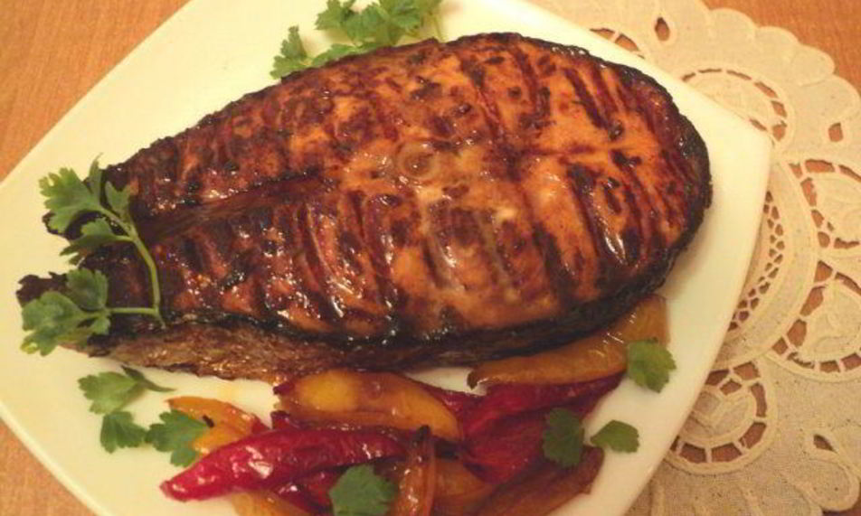 Рецепт маринованная семга на гриле