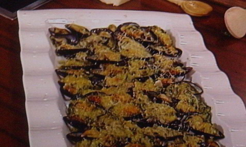 Рецепт мидии под соусом бальзамико, запеченные под сыром