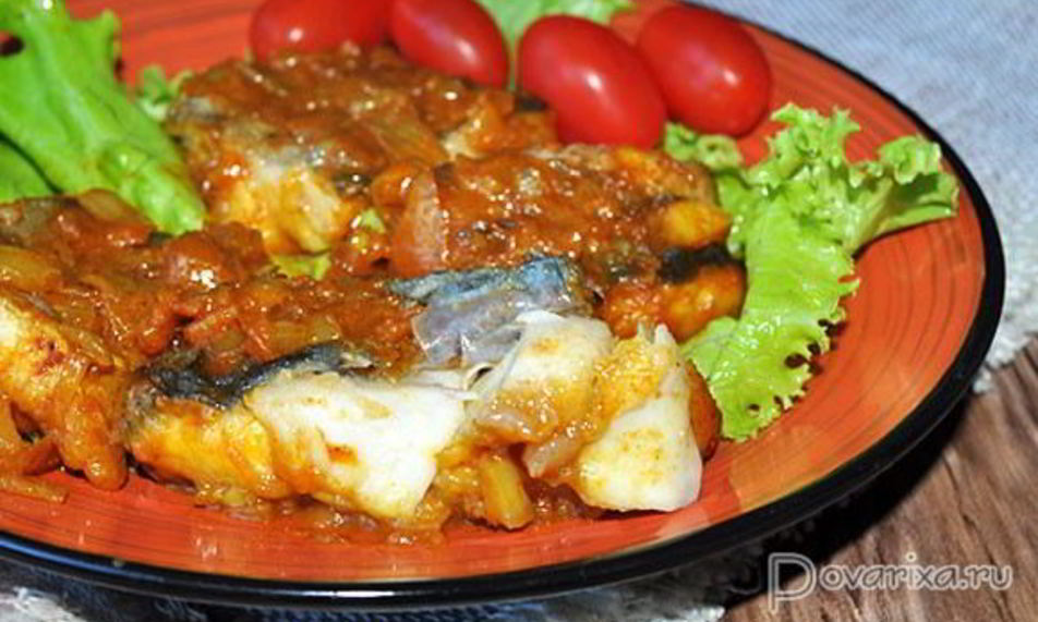 Рецепт минтай в соусе карри