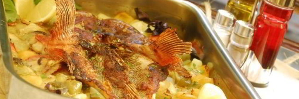 Морской окунь в духовке